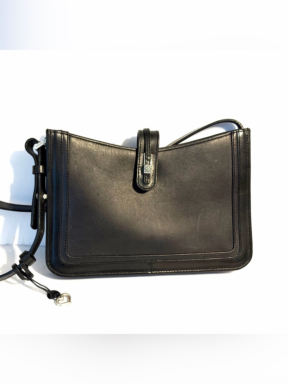 Brighton Black Leather Crossbody